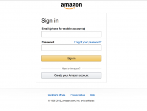 Amazon regisztráció